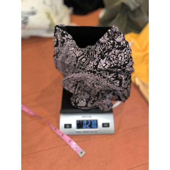 L*Space Black Floral Sleeveless Boho Print Flowy Mini Dress Women's Size XS/S - Picture 9 of 9